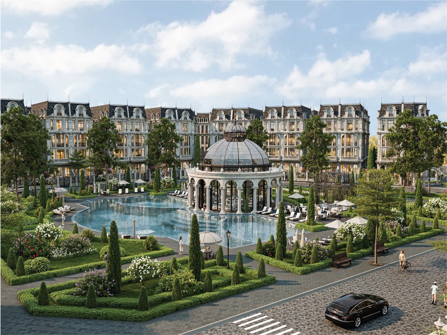 Khách hàng, đặc biệt là khách hàng thượng lưu ngày càng ưu tiên lựa chọn không gian sống xanh, biệt lập (Ảnh: Noble Palace Long Bien).