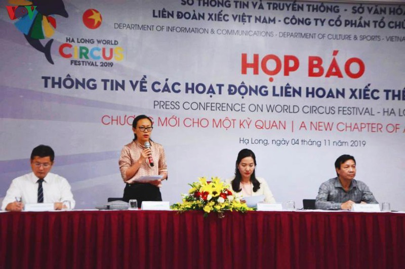 Họp báo công bố về Liên hoan Xiếc thế giới - Hạ Long 2019.