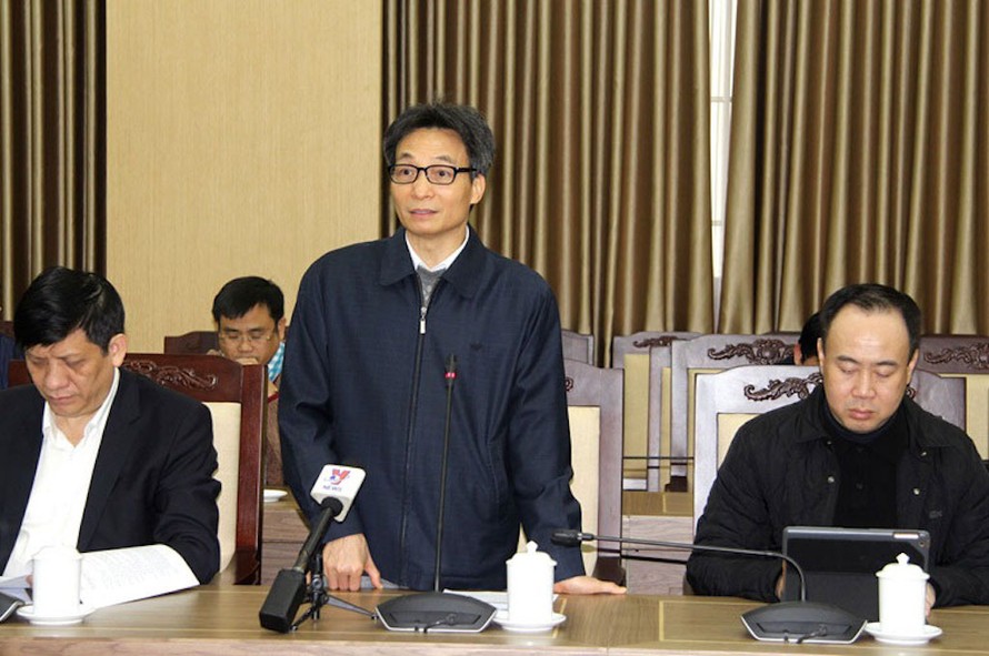 Phó Thủ tướng Chính phủ Vũ Đức Đam phát biểu tại buổi làm việc với tỉnh Vĩnh Phúc