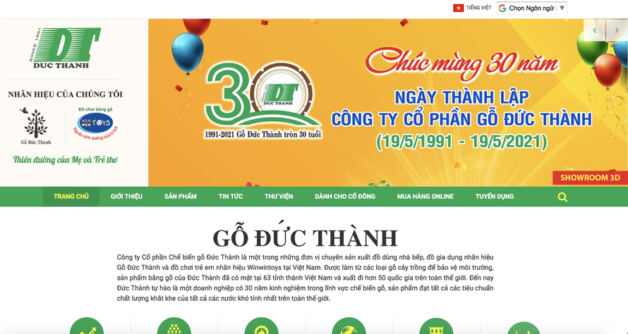 Gỗ Đức Thành lợi nhuận 'tụt dốc' mạnh trong quý 3/2021