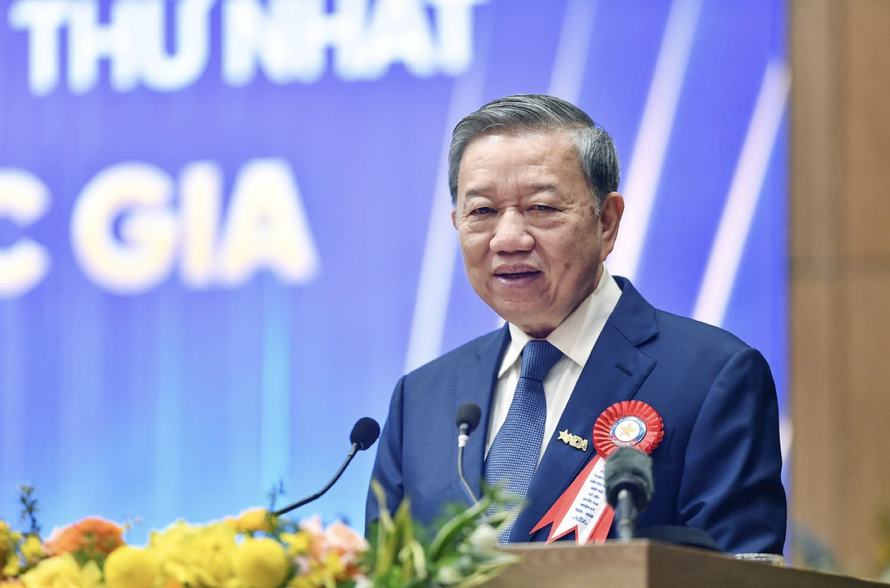 Tổng Bí thư Tô Lâm khẳng định, Đảng và Nhà nước đã sớm nhận thức được tầm quan trọng của dữ liệu. Ảnh: Bộ KH&CN