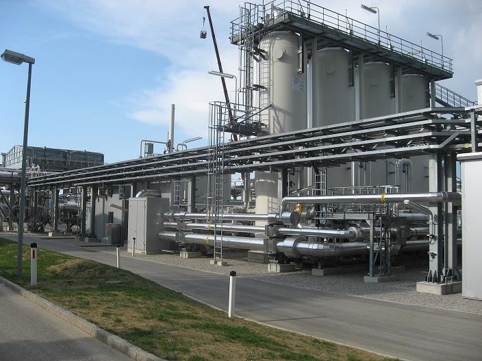 Toàn cảnh kho trữ khí đốt Haidach tại Áo. Ảnh Astora.de