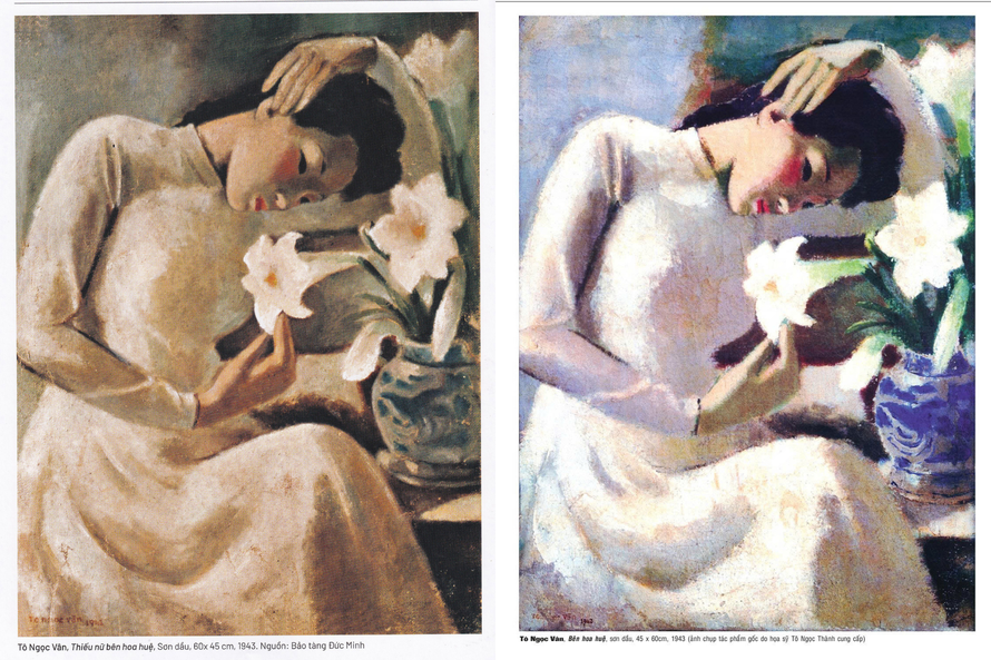 Sách Dấu ấn 100 năm Trường Đại học Mỹ thuật Việt Nam tiếp tục in “tranh nhái” kiệt tác của họa sĩ Tô Ngọc Vân?