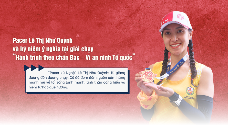 Pacer Lê Thị Như Quỳnh và kỷ niệm ý nghĩa tại giải chạy “Hành trình theo chân Bác – Vì an ninh Tổ quốc”