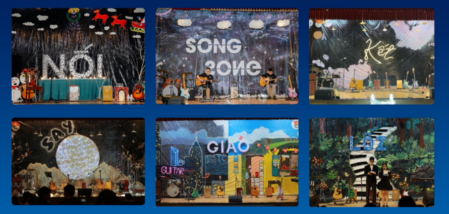 Sân khấu sẽ được trang trí thủ công bởi các sinh viên