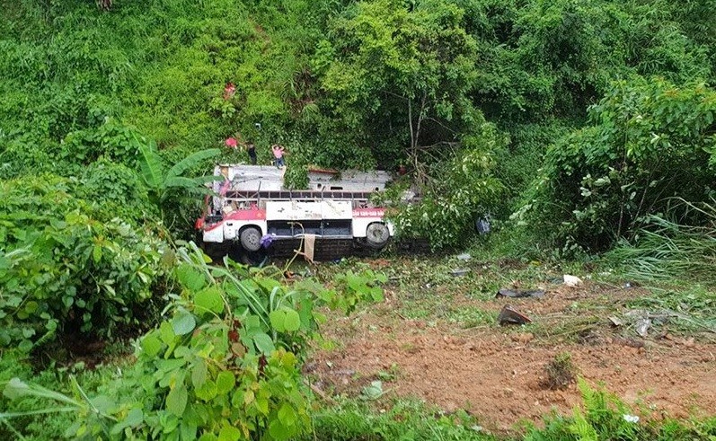 Hiện trường xảy ra vụ tai nạn.