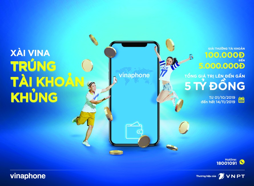 VinaPhone chi 5 tỷ khuyến mại cho thuê bao trả trước