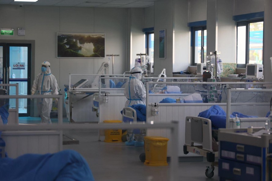 Nơi điều trị bệnh nhân COVID-19 nặng của Hà Nội. Ảnh: Trung Nguyên