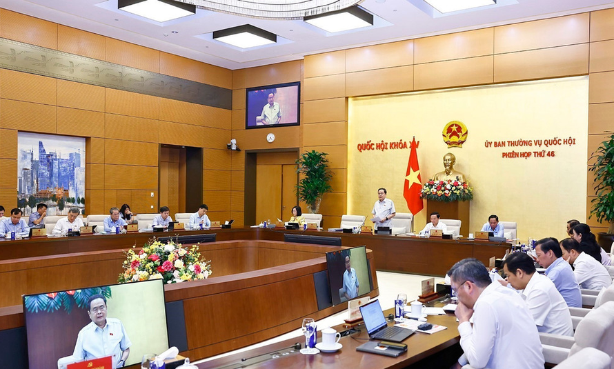 Chủ tịch Quốc hội Trần Thanh Mẫn phát biểu bế mạc phiên họp.