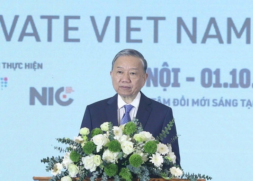 Tổng Bí thư Tô Lâm phát biểu. 