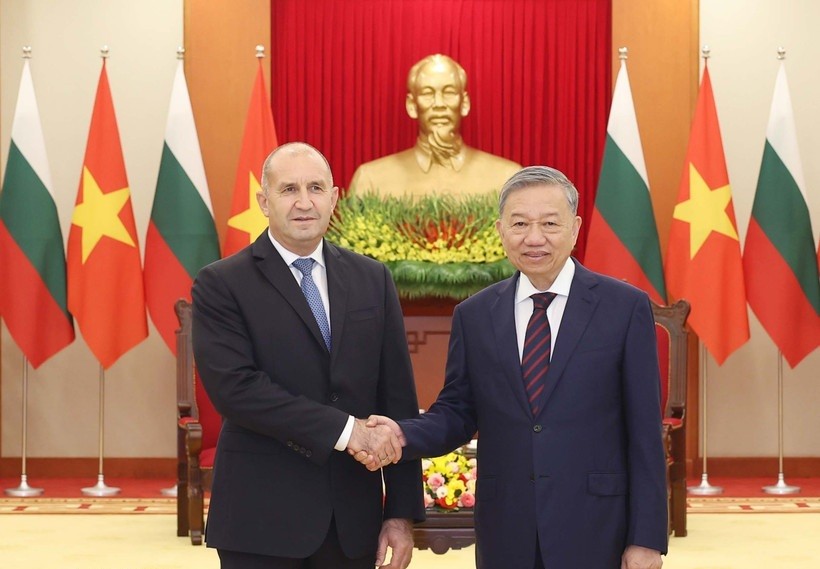 Chiều 25/11/2024, tại Trụ sở Trung ương Đảng, Tổng Bí thư Tô Lâm tiếp Tổng thống Cộng hòa Bulgaria Rumen Radev thăm chính thức Việt Nam. 