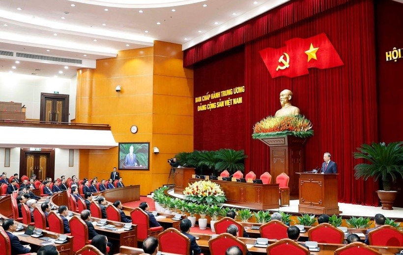 Tổng Bí thư Tô Lâm phát biểu bế mạc Hội nghị lần thứ 14 Ban Chấp hành Trung ương Đảng khóa XIII. 