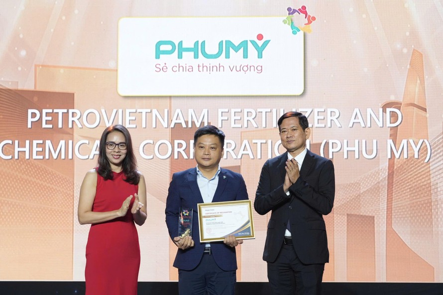 PVFCCo – Phú Mỹ lần thứ 5 liên tiếp được vinh danh Doanh nghiệp vì cộng đồng.