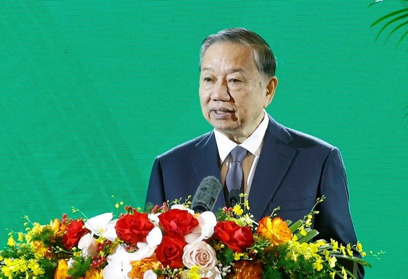 Tổng Bí thư Tô Lâm phát biểu chỉ đạo.