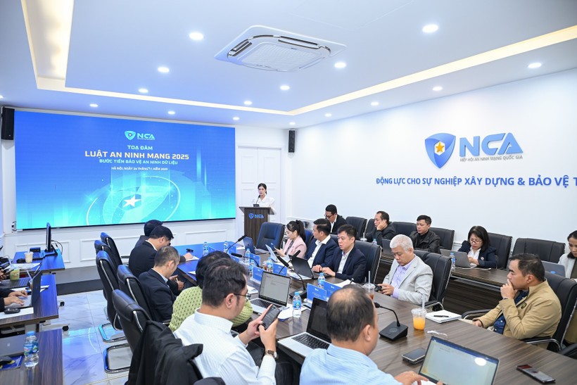 Toàn cảnh Tọa đàm “Luật An ninh mạng 2025: Bước tiến bảo vệ an ninh dữ liệu” được Hiệp hội An ninh mạng Quốc gia tổ chức.