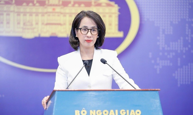 Người Phát ngôn Bộ Ngoại giao Việt Nam Phạm Thu Hằng. 