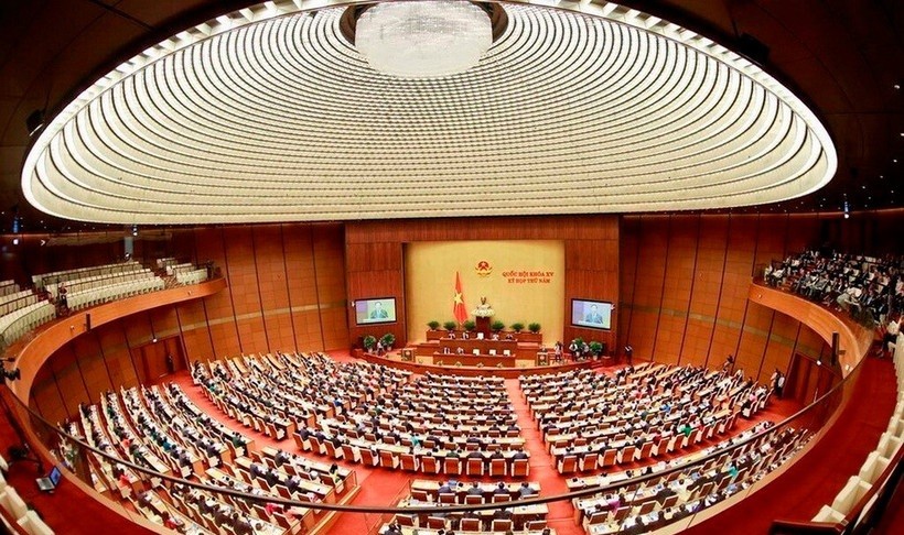 Một phiên khai mạc kỳ họp của Quốc hội khóa XV.