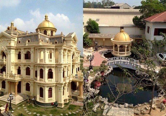 Biệt thự dát vàng 9999 kiểu hoàng gia ở Thái Nguyên gây choáng