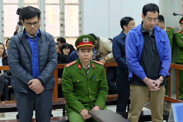 Các bị cáo tại tòa