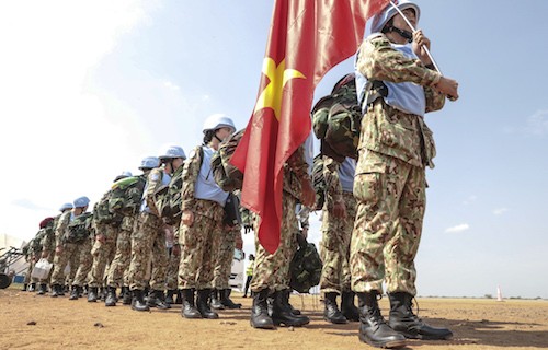 Đơn vị bệnh viện dã chiến của Việt Nam triển khai tới Nam Sudan. Ảnh: NVCC