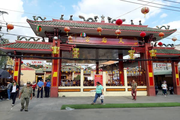 Chùa Bà Thiên Hậu, nơi diễn ra Lễ hội rằm tháng Giêng tại TP.Thủ Dầu Một, Bình Dương