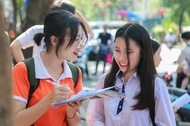 Thí sinh thi Trung học phổ thông Quốc gia. (Nguồn: TTXVN)