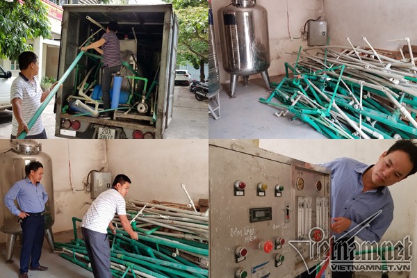 Lần lượt từng phần của hệ thống RO1 và RO2 được tìm thấy đưa về Viện Trang thiết bị và Công trình Y tế