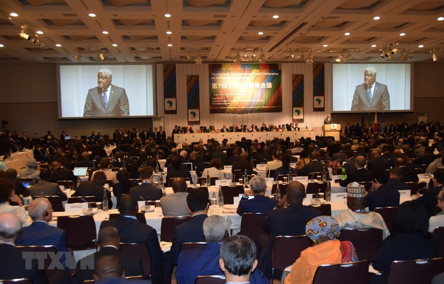 Toàn cảnh Hội nghị Quốc tế Tokyo về Phát triển châu Phi (TICAD) lần thứ 7 ở Yokohama. (Ảnh: Đào Tùng/TTXVN)