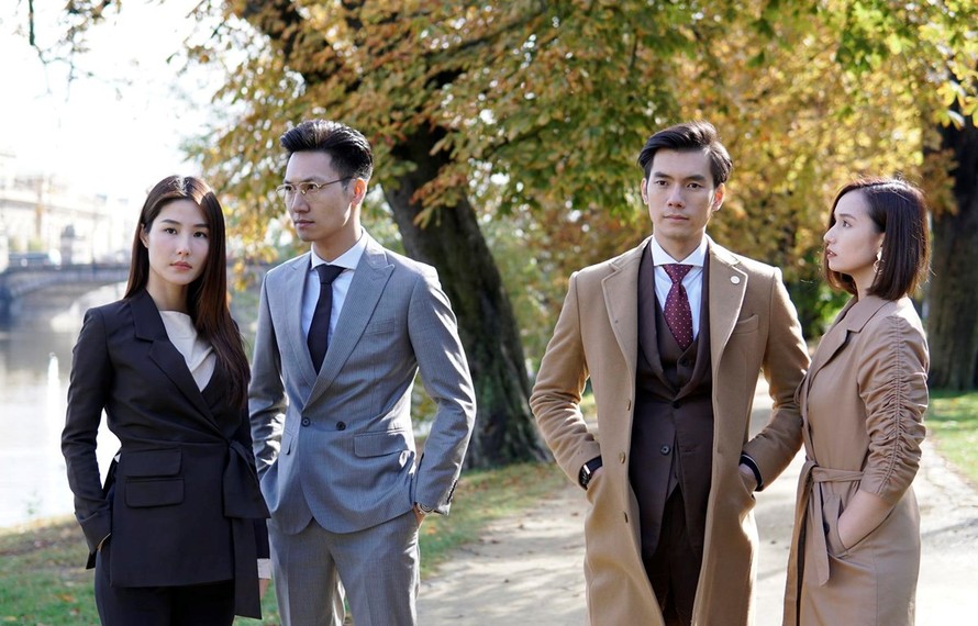 Các diễn viên chính của phim "Tình yêu và tham vọng." (Ảnh: Đoàn làm phim)