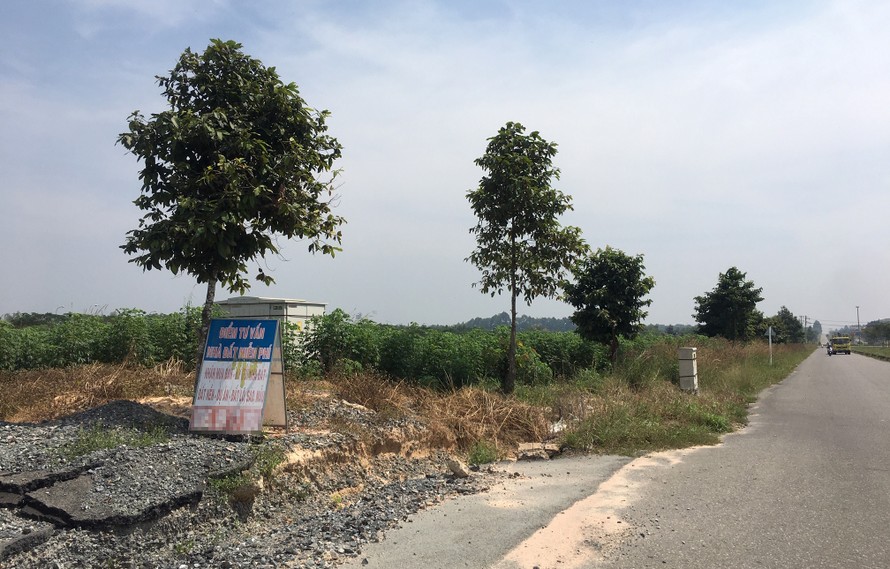 Công ty Asia Invest bị tố lừa đảo chiếm đoạt tài sản với số tiền hơn 70 tỷ đồng tại dự án khu dân cư (39 ha) xã Phước An. Ảnh: Trần Anh Ngọc