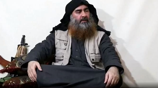 Hình ảnh Abu Bakr al-Baghdadi xuất hiện trong clip IS vừa tung ra