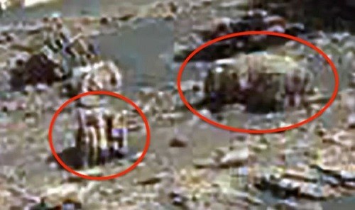 Những hình ảnh được cho là đồ cơ khí trên sao Hoả. Ảnh: Express