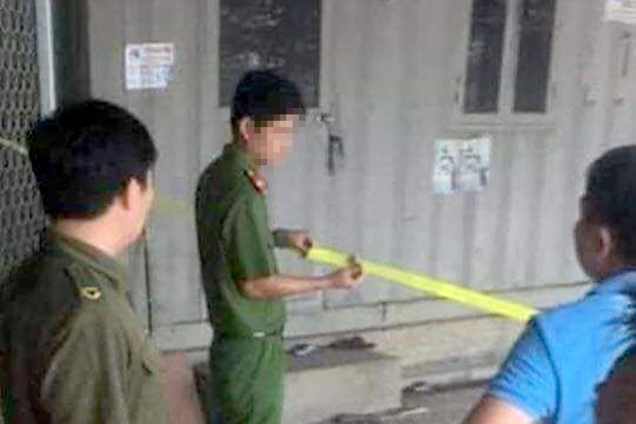 Lực lượng chức năng có mặt tại hiện trường điều tra vụ việc