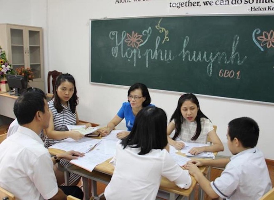 Họp phụ huynh cuối năm học (Ảnh minh hoạ)