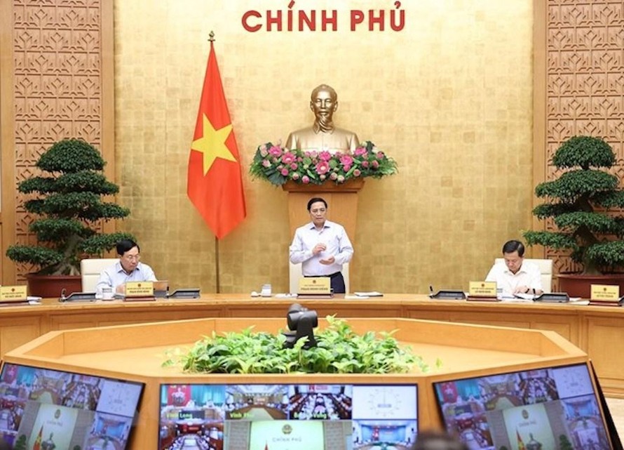 Thủ tướng Phạm Minh Chính chủ trì Phiên họp Chính phủ thường kỳ tháng 7/2022. 