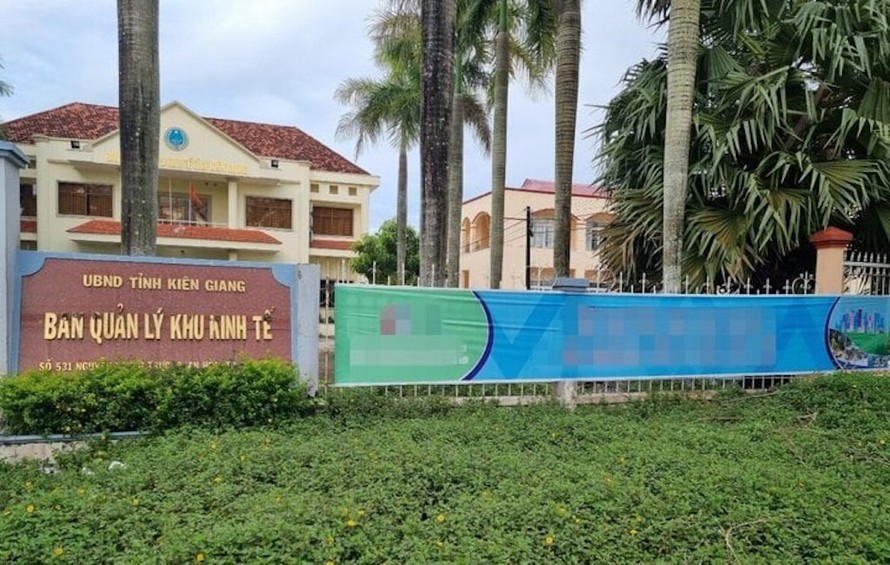 Trụ sở Ban quản lý khi kinh tế Kiên Giang.