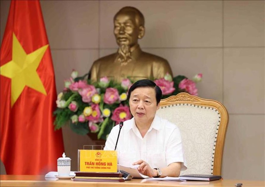 Phó Thủ tướng Trần Hồng Hà phát biểu.