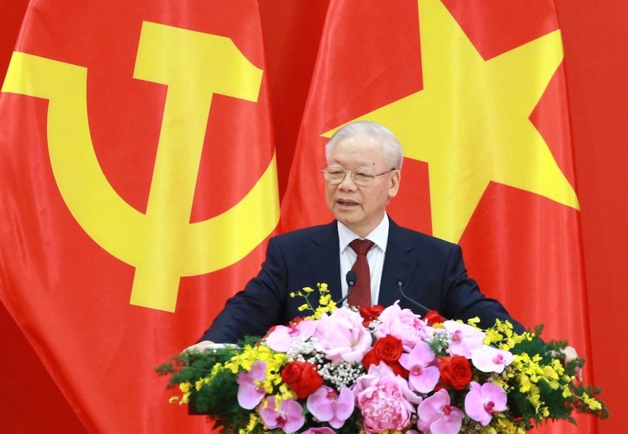 Tổng Bí thư Nguyễn Phú Trọng, nhà lãnh đạo tài năng, kiên trung, mẫu mực của Đảng và Nhà nước ta.