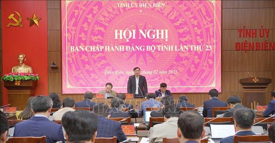 Hội nghị Ban Chấp hành Đảng bộ tỉnh Điện Biên khóa XIV tổ chức Hội nghị lần thứ 23.