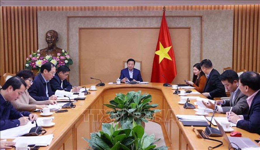 Phó Thủ tướng Trần Hồng Hà phát biểu chỉ đạo.