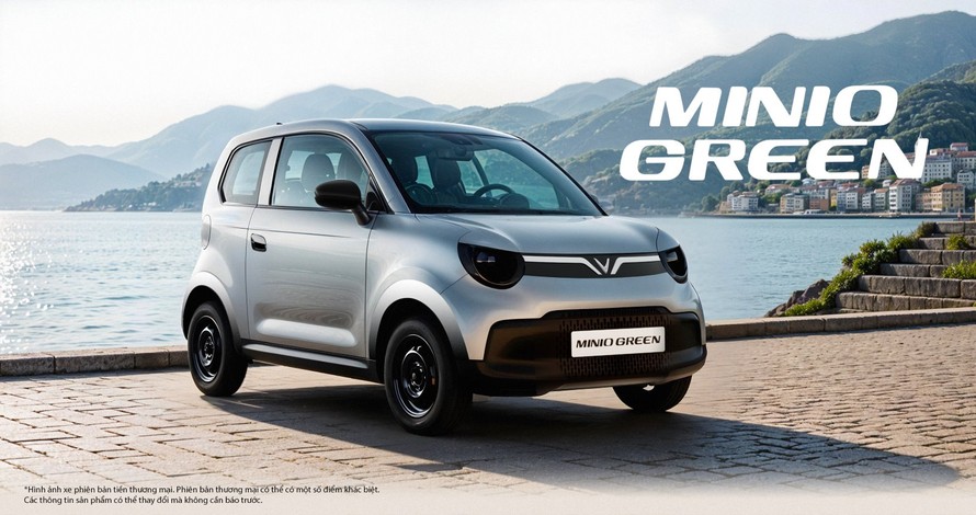 Minio Green – mẫu ô tô điện nhỏ nhất của VinFast dành riêng cho chạy dịch vụ