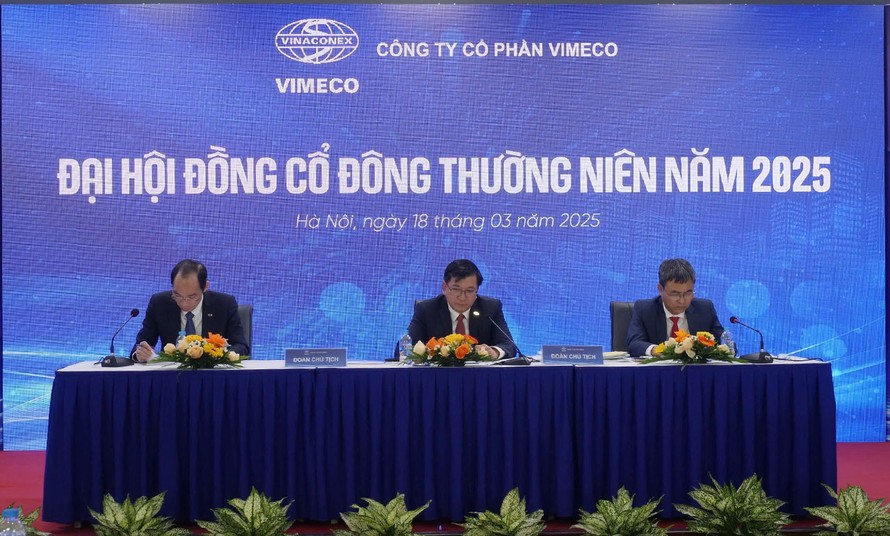Ban điều hành Đại hội cổ đông thường niên Công ty cổ phần Vimeco năm 2025.