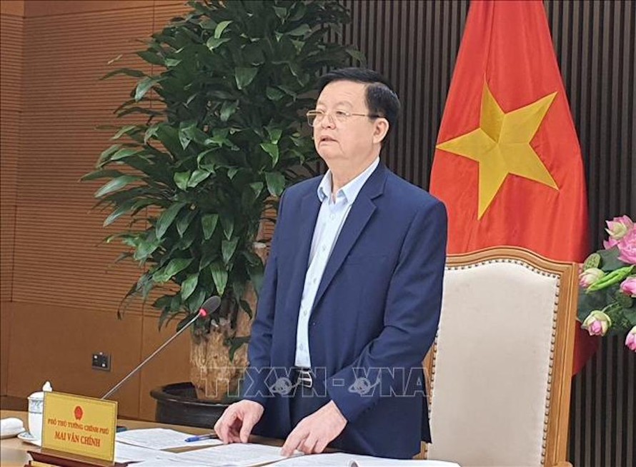 Phó Thủ tướng Mai Văn Chính phát biểu chỉ đạo. 