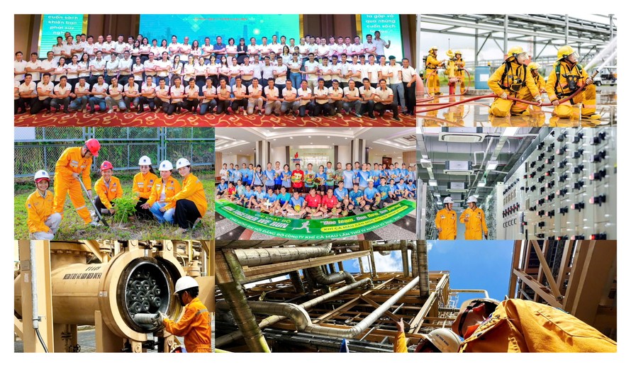 Tập thể PV GAS CA MAU đồng lòng quyết tâm.