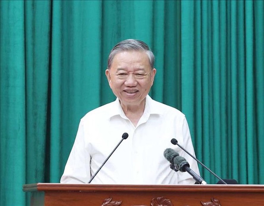 Tổng Bí thư Tô Lâm: Kon Tum và Quảng Ngãi sau khi hợp nhất sẽ vươn lên mạnh mẽ, trở thành cực tăng trưởng mới. 