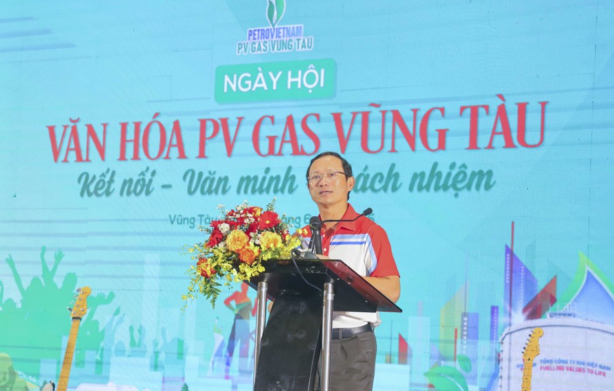 Lãnh đạo PV GAS VUNG TAU phát biểu tại sự kiện