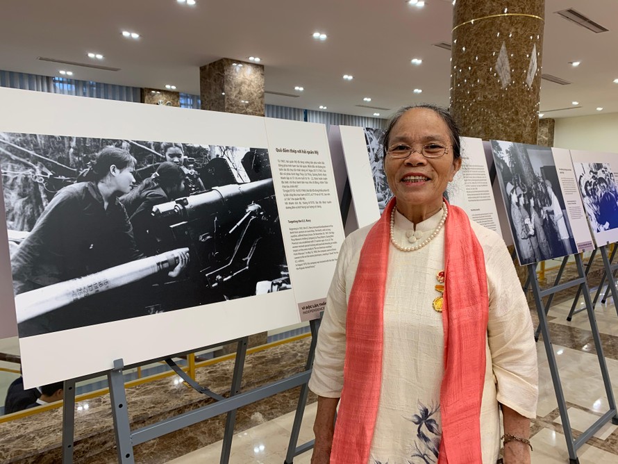 Nghệ nhân ưu tú Phan Thị Thuận. Ảnh: Linh Anh. 