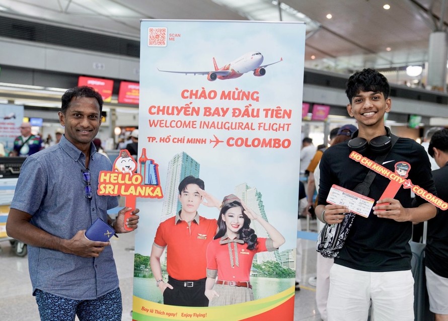 Vietjet khai trương đường bay thẳng Colombo - TP.HCM, mở lối đến đảo quốc Sri Lanka