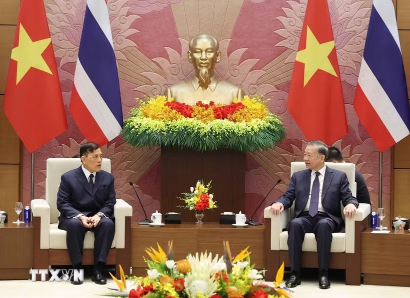 Tổng Bí thư, Chủ tịch nước Tô Lâm và Nhà vua Thái Lan Maha Vajiralongkorn Phra Vajiraklaochaoyuhua hội đàm.