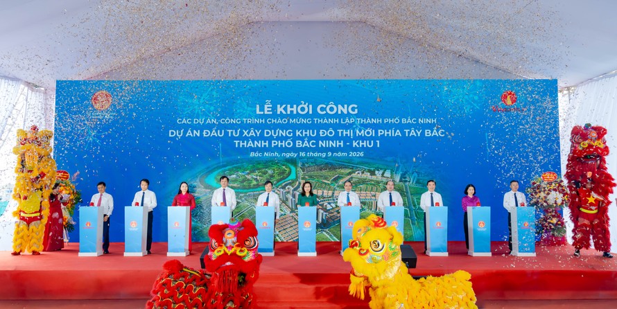Dự án Đầu tư xây dựng Khu đô thị mới phía Tây Bắc thành phố Bắc Ninh - Khu 1, hay Vinhomes King Park chính thức khởi công
